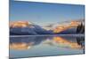 Sunset on Peaks Reflect Nto Lake Mcdonald in Glacier NP, Montana, Usa-Chuck Haney-Mounted Photographic Print