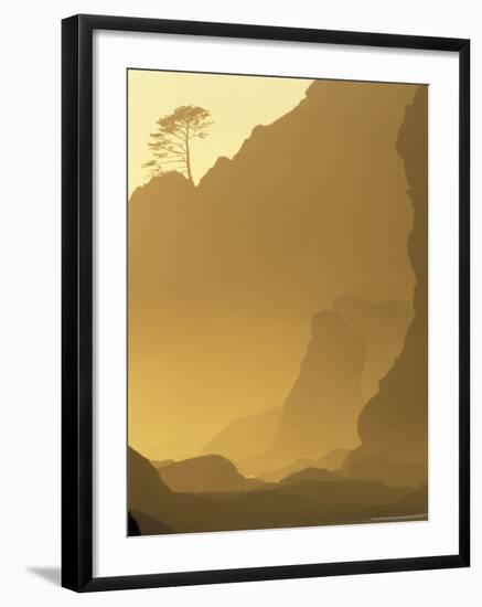 Sunset on Point of Arches, Olympic National Park, Washington, USA-Adam Jones-Framed Photographic Print