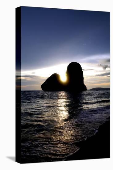 Sunset on Pranang Beach, Railay, Thailand-Dan Holz-Stretched Canvas