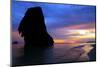 Sunset on Pranang Beach, Railay, Thailand-Dan Holz-Mounted Photographic Print