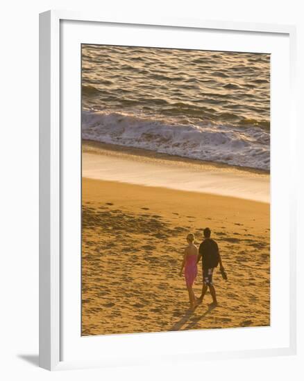 Sunset on Puerto Vallarta Beach, Puerto Vallarta, Jalisco, Mexico, North America-Michael DeFreitas-Framed Photographic Print