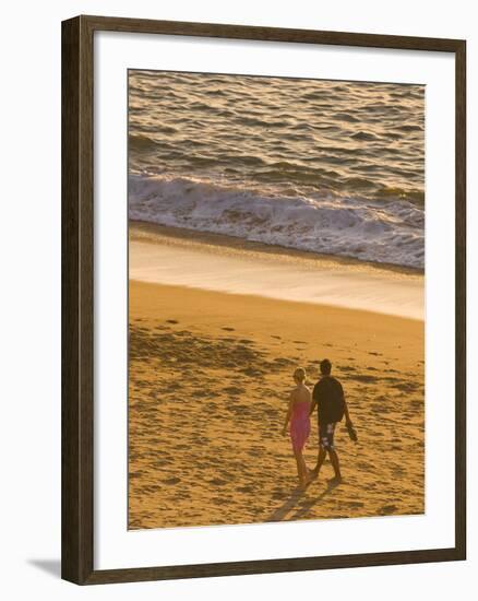 Sunset on Puerto Vallarta Beach, Puerto Vallarta, Jalisco, Mexico, North America-Michael DeFreitas-Framed Photographic Print