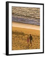 Sunset on Puerto Vallarta Beach, Puerto Vallarta, Jalisco, Mexico, North America-Michael DeFreitas-Framed Photographic Print