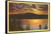 Sunset on Puget Sound, Washington-null-Framed Stretched Canvas