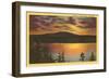 Sunset on Puget Sound, Washington-null-Framed Art Print