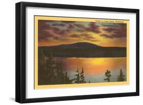 Sunset on Puget Sound, Washington-null-Framed Art Print