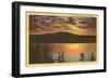 Sunset on Puget Sound, Washington-null-Framed Art Print