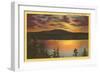 Sunset on Puget Sound, Washington-null-Framed Art Print