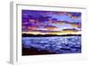 Sunset on Puget Sound-Patty Baker-Framed Art Print