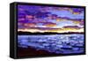 Sunset on Puget Sound-Patty Baker-Framed Stretched Canvas