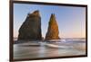 Sunset on Rialto Beach and Sea Stacks, Olympic NP, Washington, USA-Jaynes Gallery-Framed Photographic Print