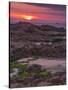 Sunset on rocky coast-enricocacciafotografie-Stretched Canvas