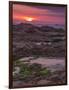 Sunset on rocky coast-enricocacciafotografie-Framed Photographic Print