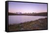 Sunset on Rosset Lake at an Altitude of 2709 Meters-Roberto Moiola-Framed Stretched Canvas