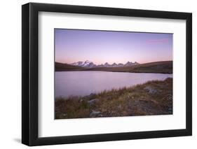 Sunset on Rosset Lake at an Altitude of 2709 Meters-Roberto Moiola-Framed Photographic Print