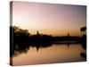 Sunset on Royal Lake, Yangon (Rangoon), Myanmar (Burma)-Upperhall-Stretched Canvas