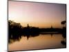 Sunset on Royal Lake, Yangon (Rangoon), Myanmar (Burma)-Upperhall-Mounted Photographic Print