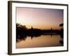 Sunset on Royal Lake, Yangon (Rangoon), Myanmar (Burma)-Upperhall-Framed Photographic Print