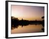 Sunset on Royal Lake, Yangon (Rangoon), Myanmar (Burma)-Upperhall-Framed Photographic Print