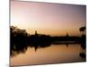 Sunset on Royal Lake, Yangon (Rangoon), Myanmar (Burma)-Upperhall-Mounted Photographic Print