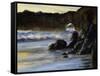 Sunset on Santa Cruz-Barbara Chenault-Framed Stretched Canvas