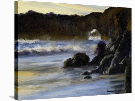 Sunset on Santa Cruz-Barbara Chenault-Stretched Canvas