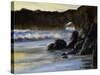 Sunset on Santa Cruz-Barbara Chenault-Stretched Canvas