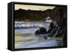 Sunset on Santa Cruz-Barbara Chenault-Framed Stretched Canvas