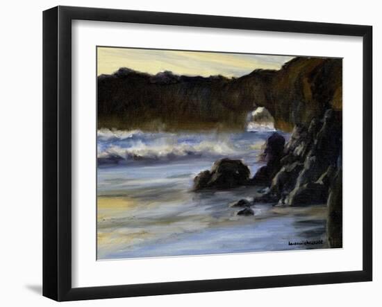 Sunset on Santa Cruz-Barbara Chenault-Framed Art Print