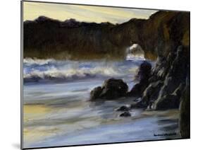 Sunset on Santa Cruz-Barbara Chenault-Mounted Art Print