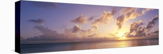 Sunset on Seven Mile Beach, Cayman Islands-null-Stretched Canvas