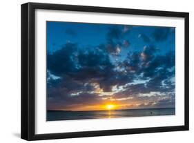 Sunset on Seven Mile Beach, Negril, Jamaica, West Indies, Caribbean, Central America-Michael Runkel-Framed Photographic Print
