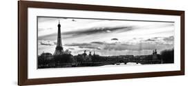 Sunset on the Alexander III Bridge - Eiffel Tower - Paris-Philippe Hugonnard-Framed Photographic Print