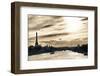 Sunset on the Alexander III Bridge - Eiffel Tower - Paris-Philippe Hugonnard-Framed Photographic Print