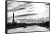 Sunset on the Alexander III Bridge - Eiffel Tower - Paris-Philippe Hugonnard-Framed Stretched Canvas