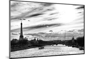 Sunset on the Alexander III Bridge - Eiffel Tower - Paris-Philippe Hugonnard-Mounted Photographic Print