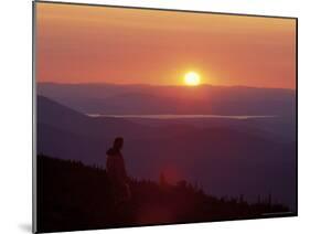 Sunset on the Appalachian Trail, Piscataquis Mountains, Northern Forest, Maine, USA-Jerry & Marcy Monkman-Mounted Photographic Print