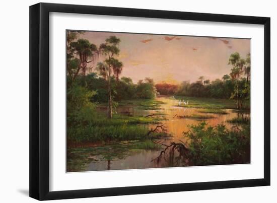 Sunset on the Bayou-Hannah Paulsen-Framed Art Print