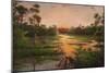 Sunset on the Bayou-Hannah Paulsen-Mounted Art Print