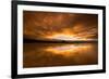 Sunset on the Beach at Bamburgh, Northumberland England UK-Tracey Whitefoot-Framed Photographic Print