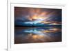 Sunset on the Beach at Bamburgh, Northumberland England UK-Tracey Whitefoot-Framed Photographic Print