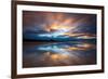 Sunset on the Beach at Bamburgh, Northumberland England UK-Tracey Whitefoot-Framed Photographic Print