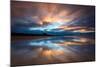 Sunset on the Beach at Bamburgh, Northumberland England UK-Tracey Whitefoot-Mounted Photographic Print