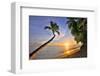 Sunset on the Beach at The Sandpiper Hotel, Holetown, St. James, Barbados, Caribbean-null-Framed Premium Giclee Print