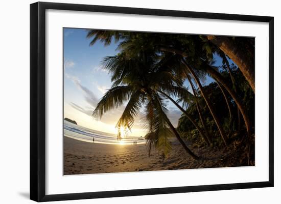 Sunset on the Beach in Costa Rica Makes for a Very Pleasant Walk. Playa Espadilla, Costa Rica-Adam Barker-Framed Photographic Print