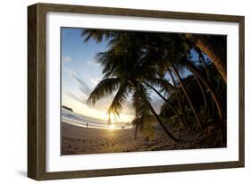 Sunset on the Beach in Costa Rica Makes for a Very Pleasant Walk. Playa Espadilla, Costa Rica-Adam Barker-Framed Photographic Print