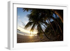 Sunset on the Beach in Costa Rica Makes for a Very Pleasant Walk. Playa Espadilla, Costa Rica-Adam Barker-Framed Photographic Print