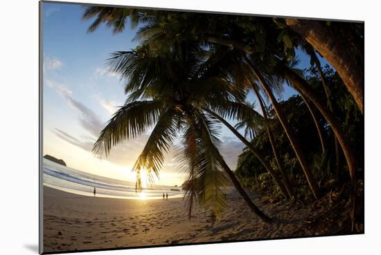 Sunset on the Beach in Costa Rica Makes for a Very Pleasant Walk. Playa Espadilla, Costa Rica-Adam Barker-Mounted Photographic Print