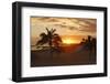 Sunset on the beach Playa del Duque, Costa Adeje, Tenerife, Canary Islands, Spain-Joachim Jockschat-Framed Photographic Print
