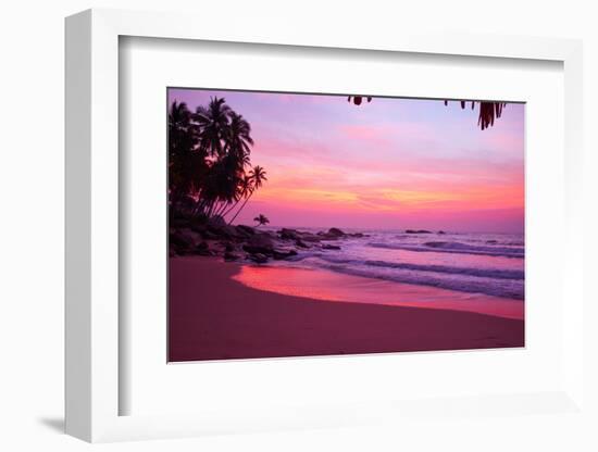 Sunset on the Beach-ZoomTeam-Framed Photographic Print